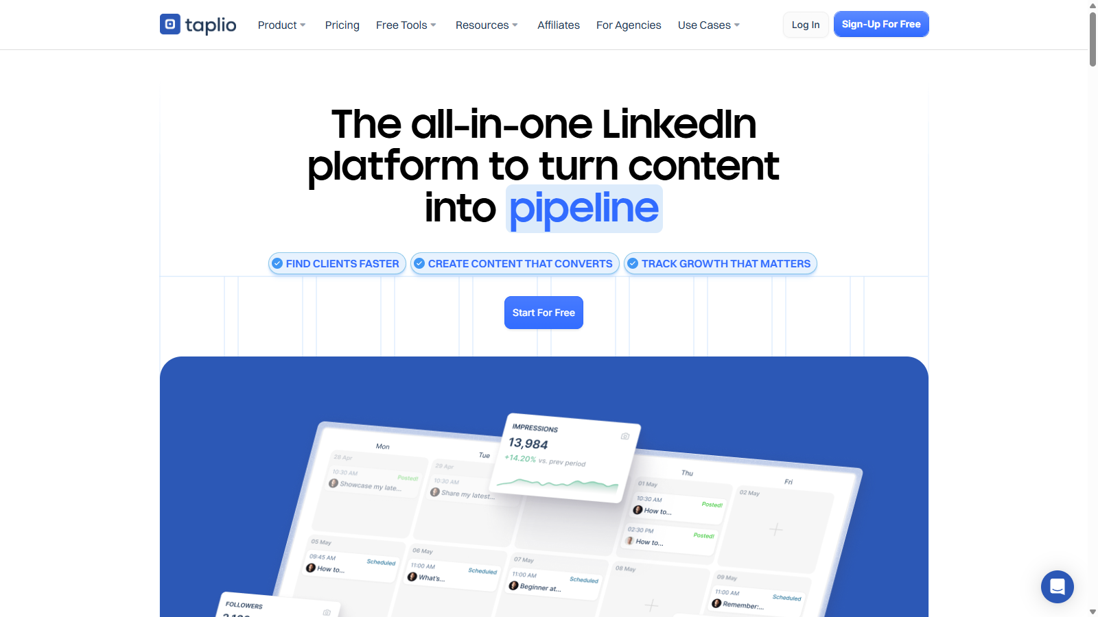 Taplio Screenshot - Interface Preview