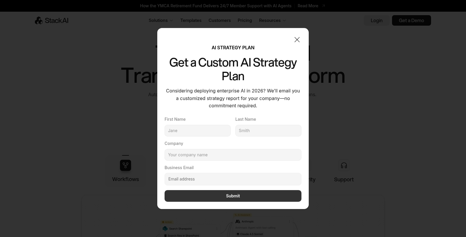 StackAI スクリーンショット - インターフェースプレビュー