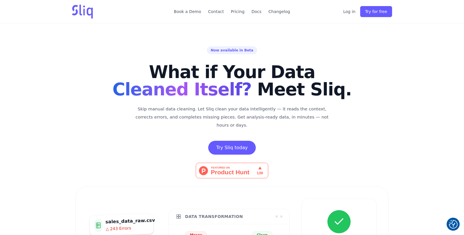 Capture d'écran de Sliq - Aperçu de l'interface