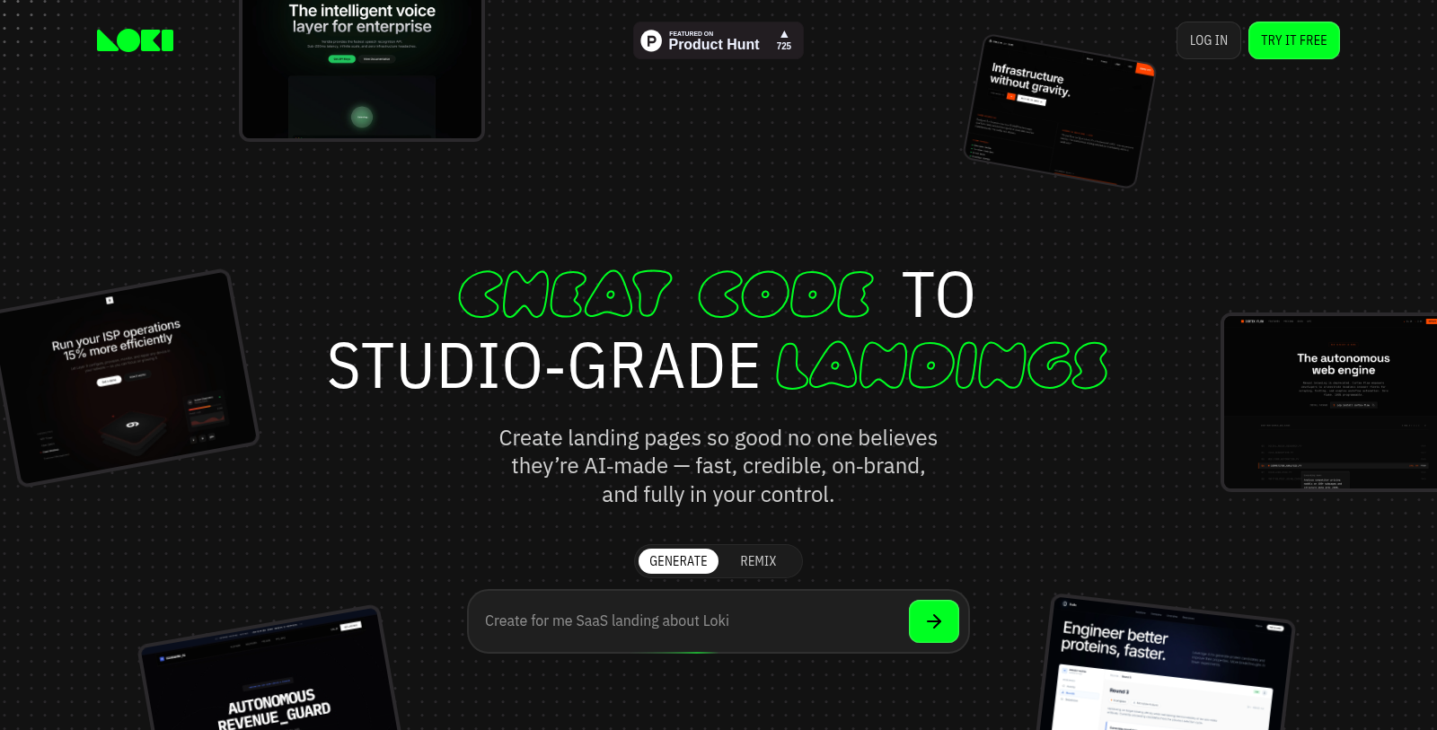 Loki.Build Снимка - Преглед на интерфейса