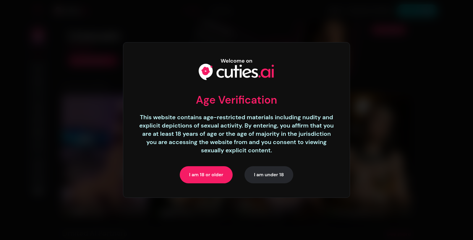 Cuties AI Captura de tela - Prévia da interface