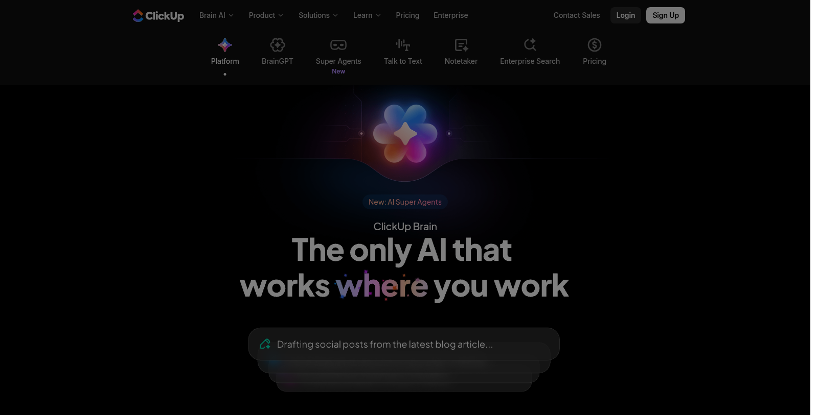 ClickUp Screenshot - Interface Preview
