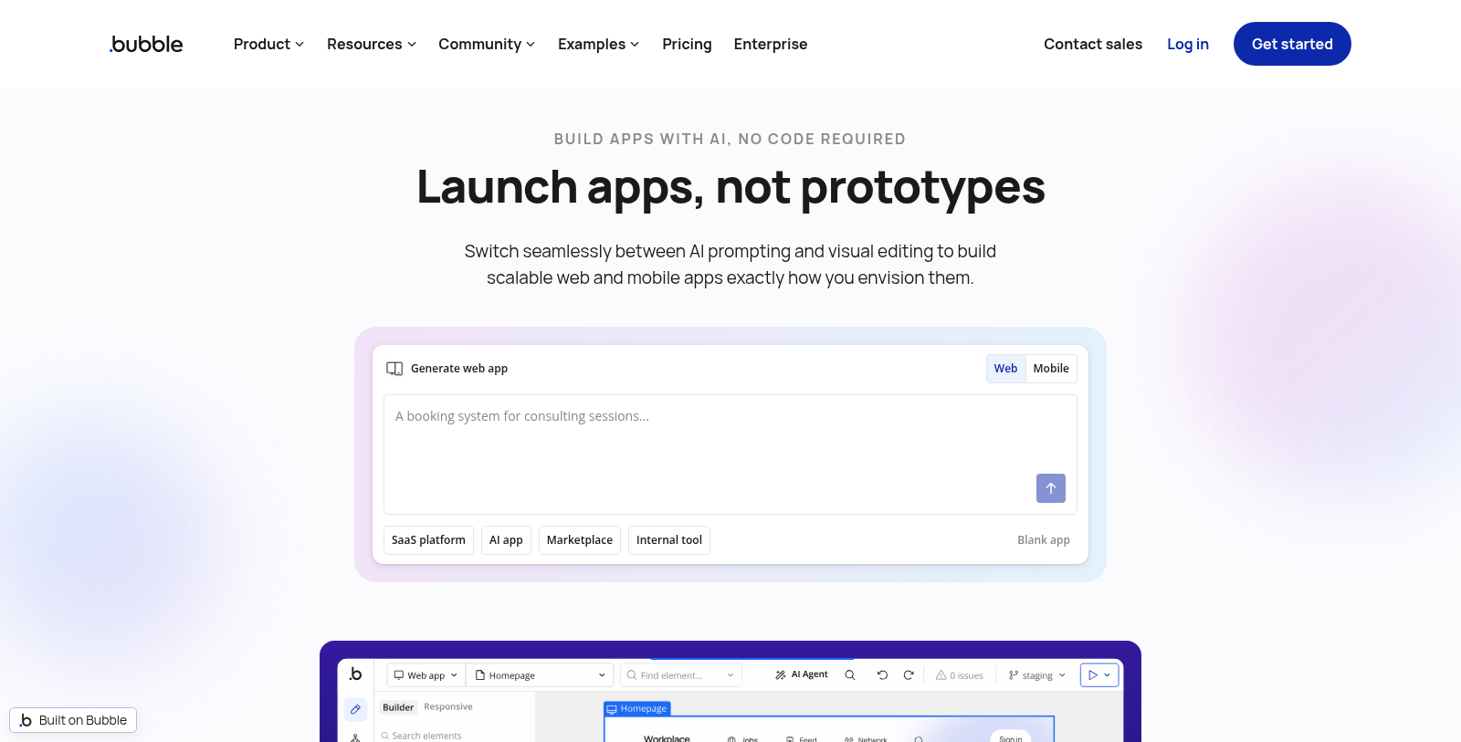 Bubble Screenshot - Anteprima dell'interfaccia