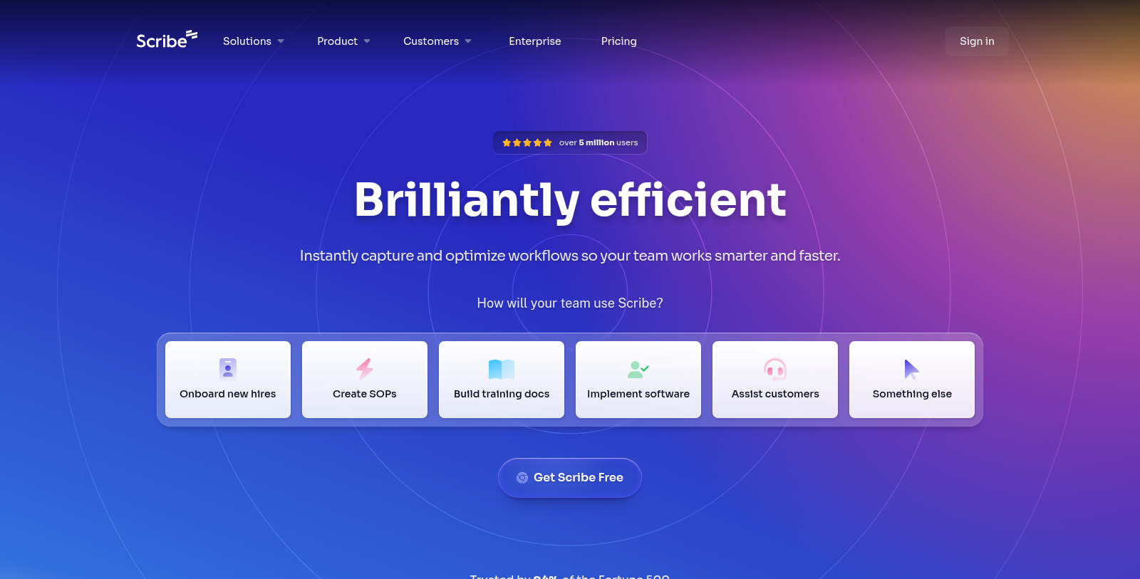 Scribe Screenshot - Anteprima dell'interfaccia