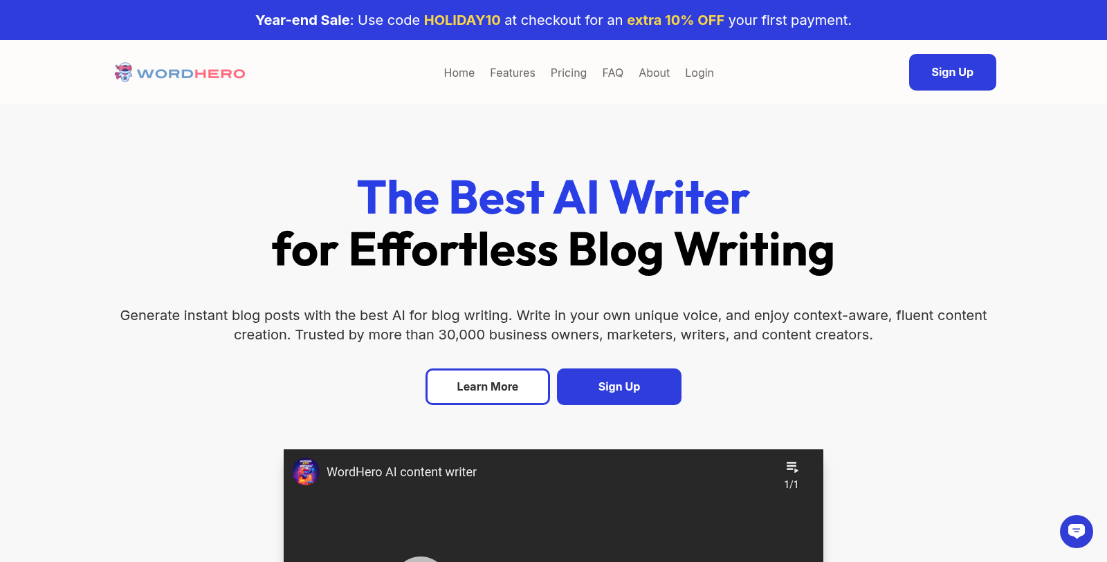 WordHero スクリーンショット - インターフェースプレビュー