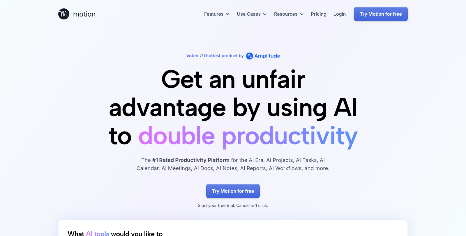 Motion Captura de tela - Prévia da interface