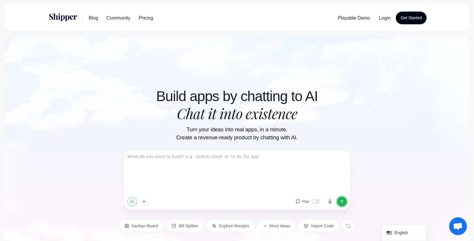 Shipper Screenshot - Interface Preview
