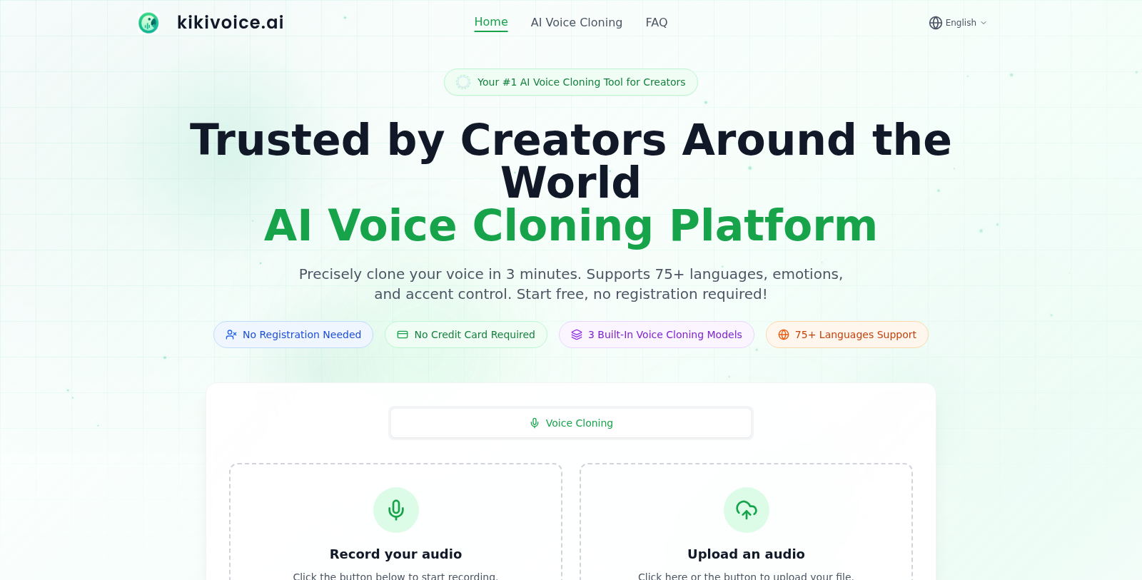 KikiVoice 截图 - 界面预览