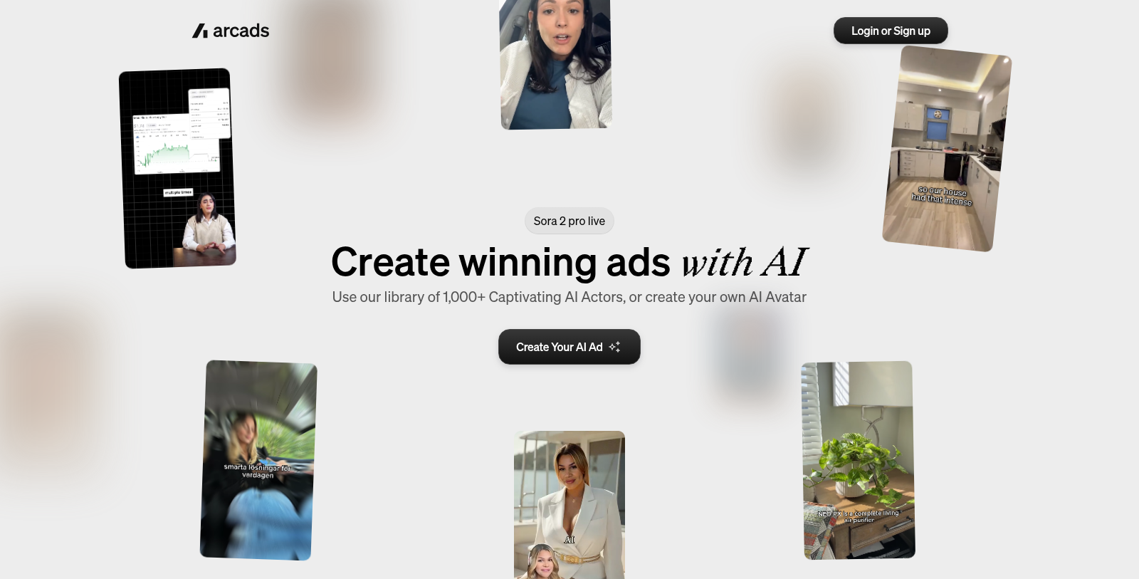 Arcads Screenshot - Anteprima dell'interfaccia